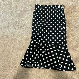 Polka dot pencil skirt Sz Small